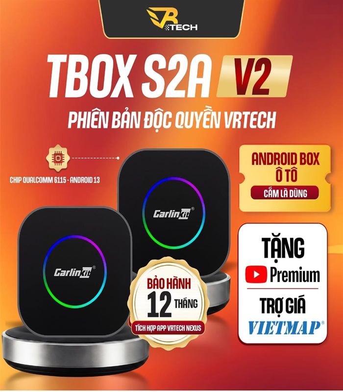 Android Box Carlinkit chính hãng TBOX S2A V2